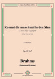 Brahms-Kommt dir manchmal in den Sinn,Op.103 No.7