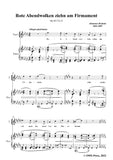 Brahms-Rote Abendwolken ziehn am Firmament,Op.103 No.11