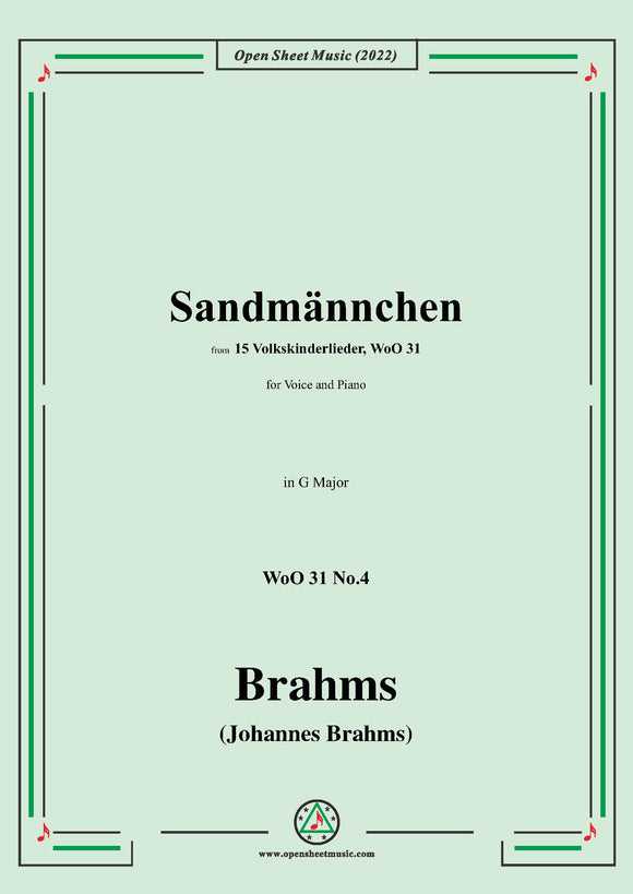 Brahms-Sandmannchen,WoO 31 No.4