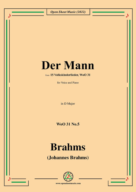 Brahms-Der Mann,WoO 31 No.5