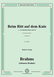 Brahms-Beim Ritt auf dem Knie,WoO 31 No.8a