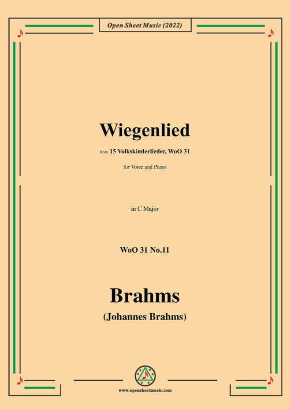 Brahms-Wiegenlied,WoO 31 No.11