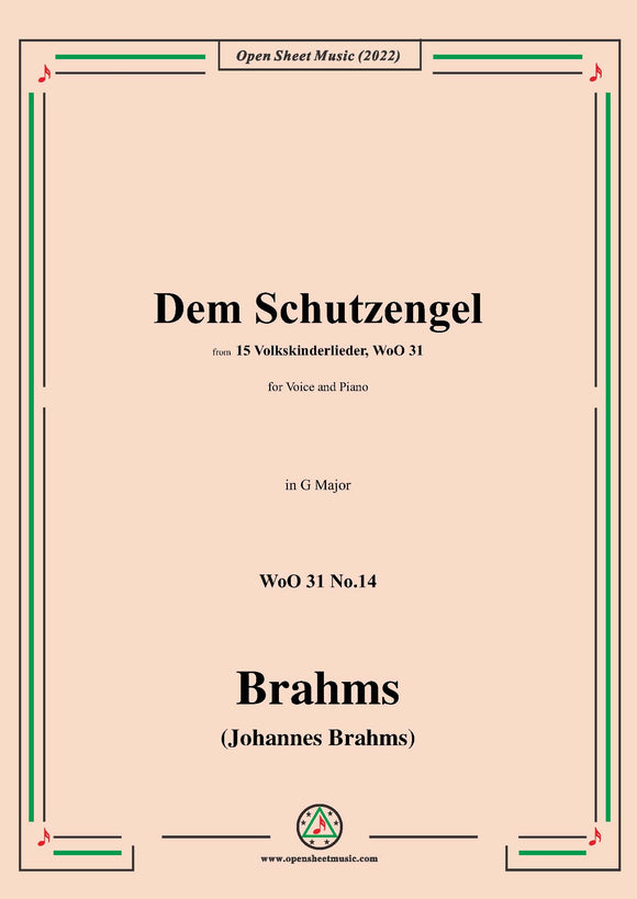 Brahms-Dem Schutzengel,WoO 31 No.14