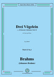Brahms-Drei Vogelein,WoO 32 No.3