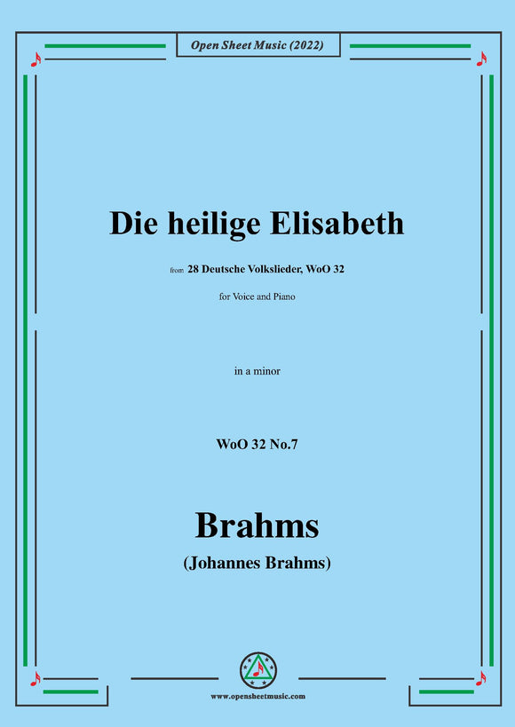 Brahms-Die heilige Elisabeth an ihrem Hochzeitsfeste,WoO 32 No.7