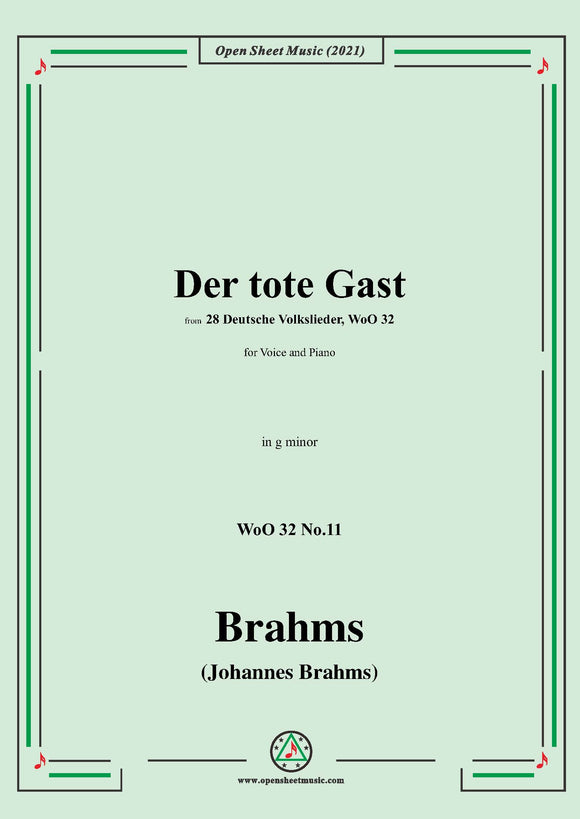Brahms-Der tote Gast ,WoO 32 No.11