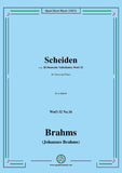 Brahms-Scheiden,WoO 32 No.16
