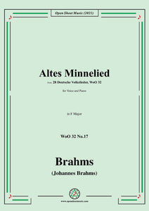Brahms-Altes Minnelied