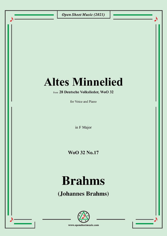 Brahms-Altes Minnelied