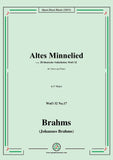 Brahms-Altes Minnelied