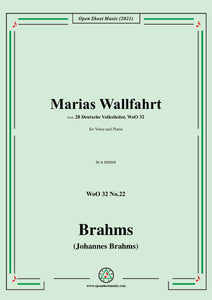 Brahms-Marias Wallfahrt,WoO 32 No.22