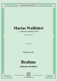 Brahms-Marias Wallfahrt,WoO 32 No.22