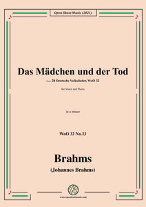 Brahms-Das Madchen und der Tod,WoO 32 No.23