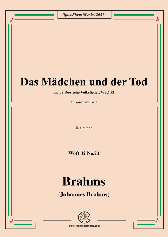Brahms-Das Madchen und der Tod