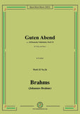 Brahms-Guten Abend,WoO 32 No.26