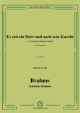 Brahms-Es reit ein Herr und auch sein Knecht,WoO 32 No.28