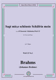 Brahms-Sagt mir,o schönste Schäfrin mein,WoO 33 No.1