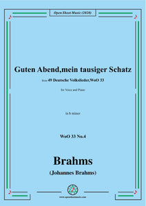 Brahms-Guten Abend,mein tausiger Schatz,WoO 33 No.4