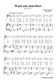 Brahms-Wach auf,mein Hort,WoO 33 No.13