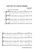Brahms-Ach Gott,wie weh tut scheiden,WoO 33 No.17,in f minor,for A cappella