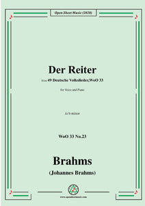 Brahms-Der Reiter,WoO 33 No.23