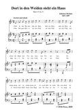 Brahms-Dort in den Weiden steht ein Haus,WoO 33 No.31