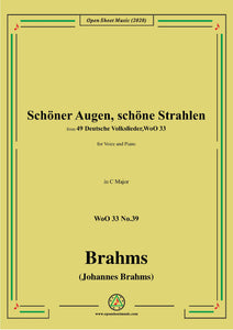 Brahms-Schöner Augen,schöne Strahlen,WoO 33 No.39