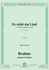 Brahms-Es steht ein Lind,WoO 33 No.41
