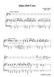 Caldara-Alma Del Core,in F Major,for Voice and Piano