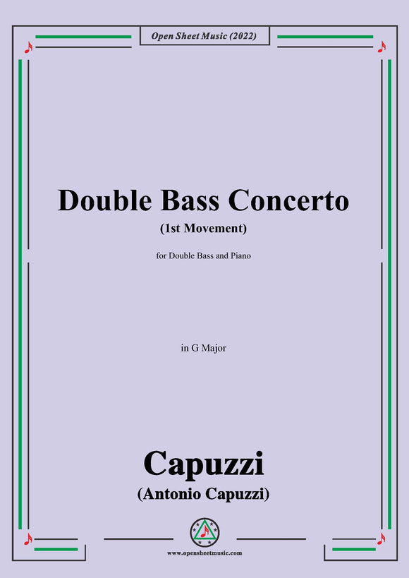Capuzzi-Double Bass Concerto(1st Movement),in G Major