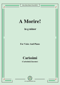 Carissimi-A Morire