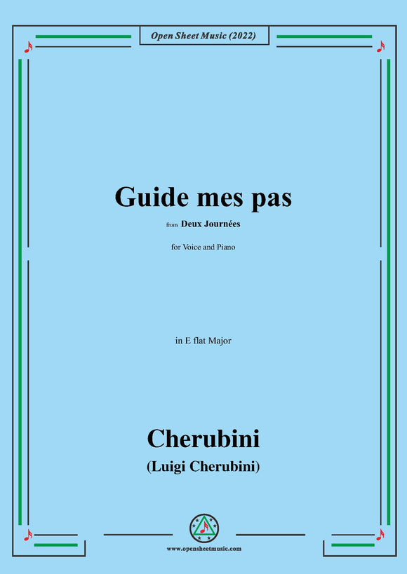 Cherubini-Guide mes pas,from Deux Journees,for Voice and Piano