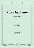 Chopin-Valse brillante Op.34 No.3,for Piano