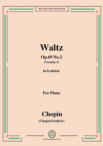 Chopin-Waltz,in b minor,Op.69 No.2,for Piano