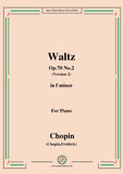 Chopin-Waltz Op.70 No.2(Version 2),in f minor,for Piano
