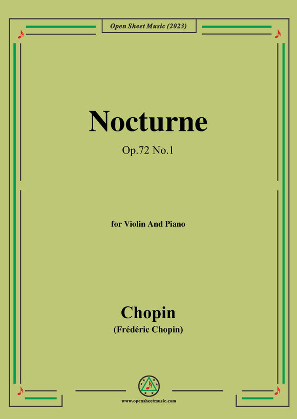 Chopin-Nocturne,Op.72 No.1