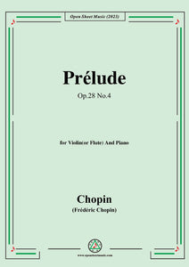 Chopin-Prelude,Op.28 No.4