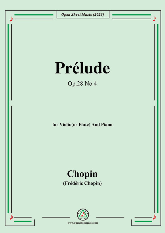 Chopin-Prelude,Op.28 No.4