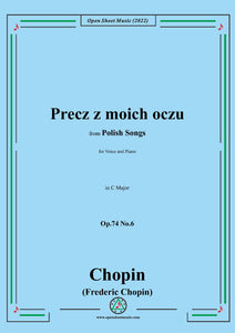 Chopin-Precz z moich oczu(Mir aus den Blicken),in a minor,Op.74 No.6