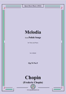 Chopin-Melodia,Op.74 No.9