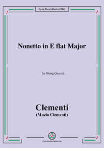 Clementi-Nonetto in E flat Major