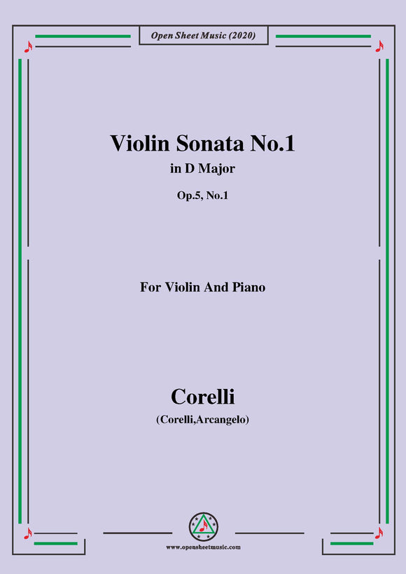 Corelli-Violin Sonata No.1 in D Major,Op.5 No.1