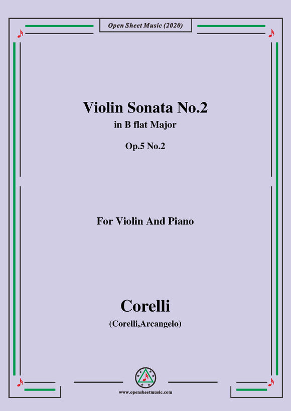 Corelli-Violin Sonata No.2 in B flat Major,Op.5 No.2