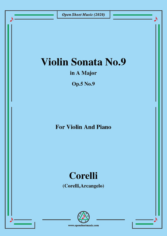Corelli-Violin Sonata No.9 in A Major,Op.5 No.9