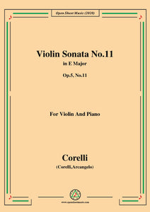 Corelli-Violin Sonata No.11 in E Major,Op.5 No.11