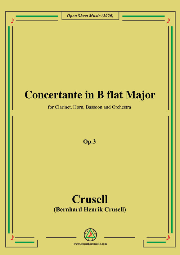 Crusell-Concertante in B flat Major