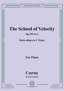 Czerny-The School of Velocity,Op.299 No.2,Molto allegro in C Major,for Piano