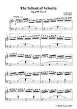 Czerny-The School of Velocity,Op.299 No.15,Presto in C Major,for Piano