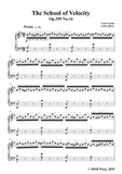 Czerny-The School of Velocity,Op.299 No.16,Presto in G Major,for Piano