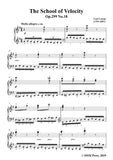 Czerny-The School of Velocity,Op.299 No.18,Molto allegro in G Major,for Piano